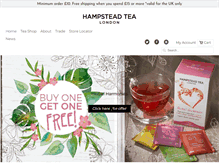 Tablet Screenshot of hampsteadtea.com